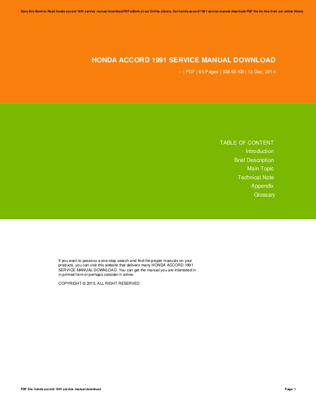 Honda Web Site Manual Download